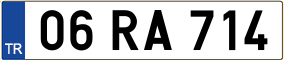 Trailer License Plate